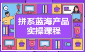 拼系冷门蓝海产品实操课程，从注册店铺到选品上架到流量维护环环相扣-沐风资源库