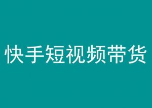 快手短视频带货，操作简单易上手，人人都可操作的长期稳定项目!-沐风资源库