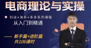 电商理论与实操从入门到精通，抖店+淘系+多多：新手+进阶-沐风资源库