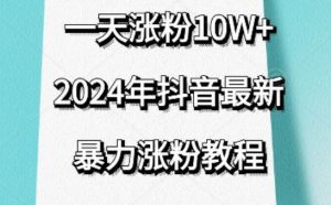 抖音最新暴力涨粉教程，视频去重，一天涨粉10w+，效果太暴力了，刷新你们的认知【揭秘】-沐风资源库