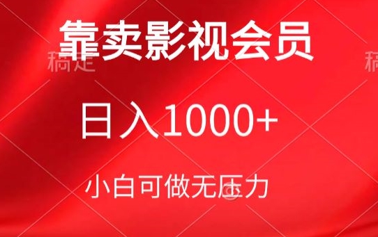 靠卖影视会员，日入1000+，落地保姆级教程，新手可学【揭秘】-沐风资源库