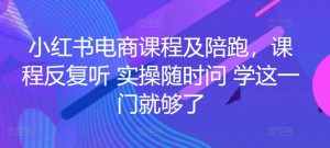 小红书电商课程及陪跑，课程反复听 实操随时问 学这一门就够了-沐风资源库