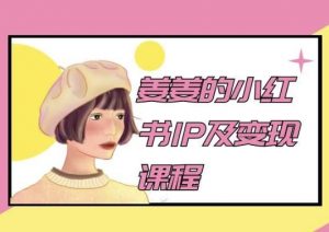 姜姜的小红书IP及变现课程，姜姜小红书2024-沐风资源库