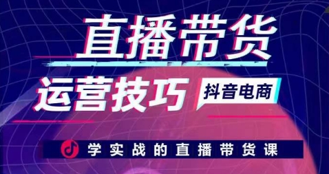 直播带货运营技巧，学实战的直播带货课-沐风资源库