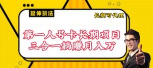 流量卡长期项目，低门槛 人人都可以做，可以撬动高收益【揭秘】-沐风资源库
