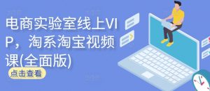 电商实验室线上VIP,淘系淘宝视频课(全面版)-沐风资源库