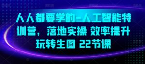 人人都要学的-人工智能特训营,落地实操 效率提升 玩转生图(22节课)-沐风资源库