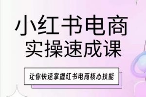 小红书电商实操速成课,让你快速掌握红书电商核心技能-沐风资源库