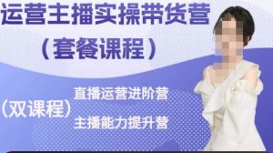 运营主播实操带货营，直播运营进阶，主播能力提升-沐风资源库