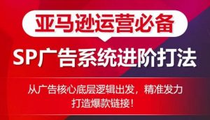 亚马逊运营必备： SP广告的系统进阶打法，从广告核心底层逻辑出发，精准发力打造爆款链接-沐风资源库