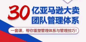 30亿亚马逊大卖团队管理体系，一套课，帮你重塑管理体系与管理技巧-沐风资源库