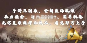 手游三国杀最新蓝海玩法，简单粗暴，无需复杂的操作和技术，看完即可上手【揭秘】-沐风资源库