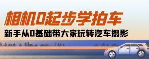 相机0起步学拍车：新手从0基础带大家玩转汽车摄影(18节课)-沐风资源库