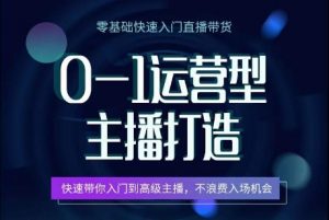 0-1运营型主播打造,快速带你入门高级主播,不浪费入场机会-沐风资源库