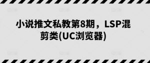 小说推文私教第8期，LSP混剪类(UC浏览器)-沐风资源库