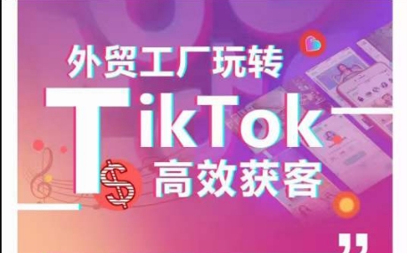 外贸工厂玩转TikTok高效获客，多种引流方式与账号定位技巧，拆解爆款短视频打造成功案例-沐风资源库