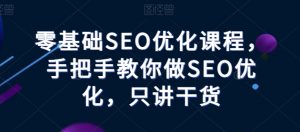 零基础SEO优化课程，手把手教你做SEO优化，只讲干货-沐风资源库