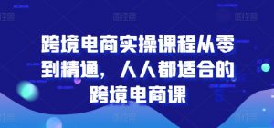跨境电商实操课程从零到精通，人人都适合的跨境电商课-沐风资源库
