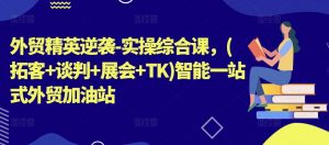 外贸精英逆袭-实操综合课，(拓客+谈判+展会+TK)智能一站式外贸加油站-沐风资源库