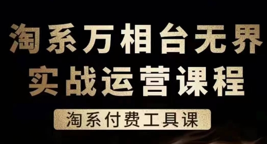 淘系万相台无界实战运营课，淘系付费工具课-沐风资源库