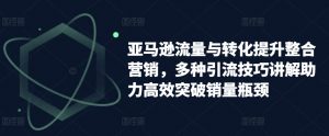 亚马逊流量与转化提升整合营销，多种引流技巧讲解助力高效突破销量瓶颈-沐风资源库
