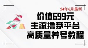 6月最新价值699的主流撸茅台平台精品养号下车攻略【揭秘】-沐风资源库