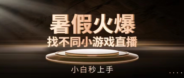 暑假火爆找不同小游戏直播间，小白秒上手【揭秘】-沐风资源库