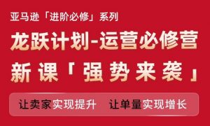 亚马逊进阶必修系列,龙跃计划-运营必修营新课,让卖家实现提升 让单量实现增长-沐风资源库