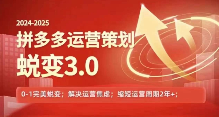 2024-2025拼多多运营策略蜕变3.0，0~1完美蜕变，解决信息焦虑-沐风资源库