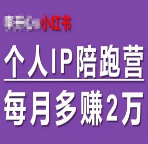 小红书个人IP陪跑营，60天拥有自动转化成交的双渠道个人IP，每月多赚2w-沐风资源库