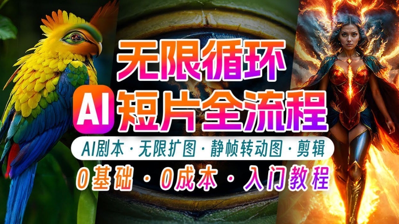 AI剪辑无限循环画面：新手轻松月入上万的秘技【揭秘】-沐风资源库