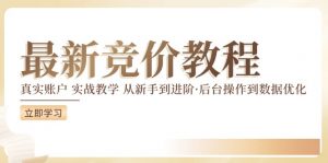 竞价教程：真实账户 实战教学 从新手到进阶·后台操作到数据优化-沐风资源库