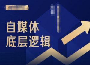 2024自媒体底层逻辑录播课，自媒体小白必看-沐风资源库