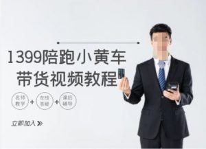 1399陪跑tiktok小黄车带货视频教程，tiktok跨境电商教程-沐风资源库