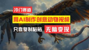 用AI制作创意动物视频，简单操作，月入过万【揭秘】-沐风资源库