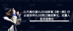 21天高价值VLOG训练营【第一期】行业首创用VLOG把口播故事化，流量人设成倍增长-沐风资源库