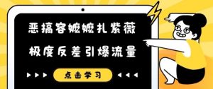 恶搞容嬷嬷扎紫薇短视频，极度反差引爆流量-沐风资源库