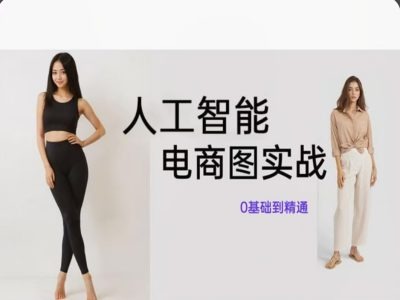 人工智能SD电商图实战，ai绘图0基础到精通-沐风资源库
