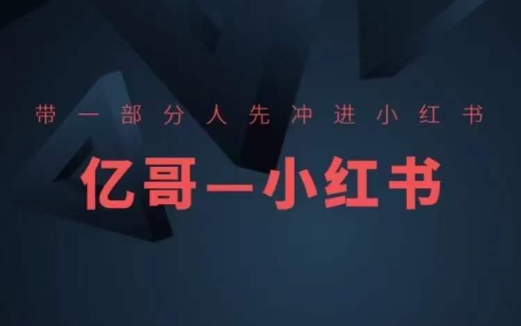 ​​带一部分人先冲进小红书，小红书开店、选品、爆款裂变-沐风资源库