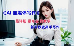 AI自媒体文章创作全网最详细教程，新手秒变写作高手，多方位发展-沐风资源库