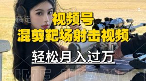 利用海外靶场射击视频，赚视频号分成收益，操作简单，适合宝妈，上班族【揭秘】-沐风资源库