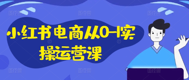 小红书电商从0-1实操运营课，小红书手机实操小红书/IP和私域课/小红书电商电脑实操板块等-沐风资源库