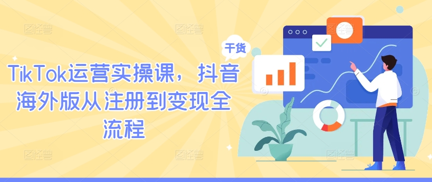 TikTok运营实操课，抖音海外版从注册到变现全流程-沐风资源库