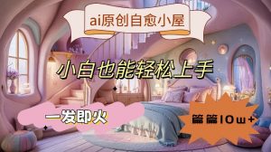 ai原创治愈小屋，小白也能轻松上手，一发即火，篇篇10w+【揭秘】-沐风资源库