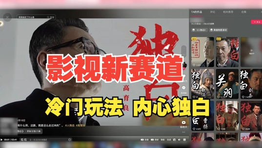 最新影视解说玩法，人物独白，30天涨粉24万+，全流程拆解【揭秘】-沐风资源库