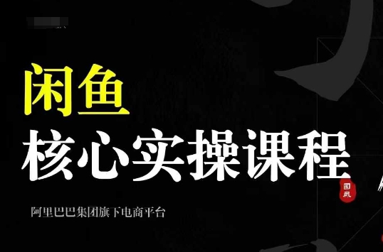 2024闲鱼核心实操课程，从养号、选品、发布、销售，教你做一个出单的闲鱼号-沐风资源库