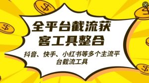 全平台截流获客工县整合全自动引流，日引2000+精准客户【揭秘】-沐风资源库