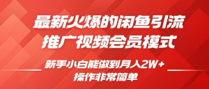 闲鱼引流推广影视会员，0成本就可以操作，新手小白月入过W+【揭秘】-沐风资源库