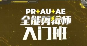 PR+AU+AE全能剪辑师入门班，剪辑入门必学课程-沐风资源库