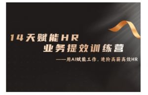 14天ChatGPT赋能HR业务提效训练营，从小白到应用高手-沐风资源库